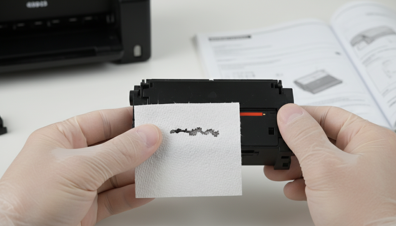 Etape visuelle 2 pour Comment reconnaître une cartouche d'encre défectueuse