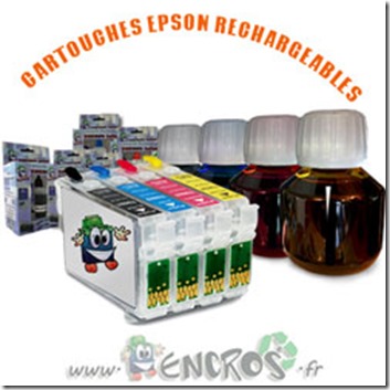 Les nouvelles cartouches rechargeables Epson T2991-T2994 d’Encros !