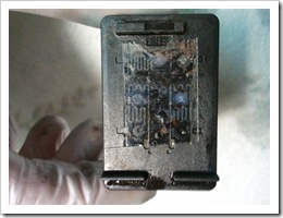 cartouche hp scotchée