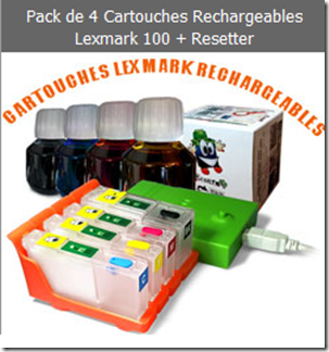 Cartouches rechargeables Lexmark 100 : Encros à votre secours!