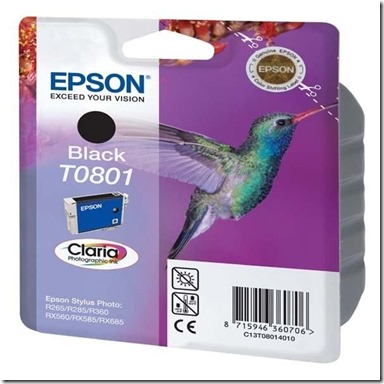 Comment recharger une cartouche d’encre Epson T0801